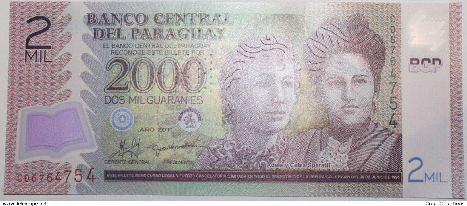 Paraguay - 2000 Guaranies - 2011 - PICK 228c - NEUF - Paraguay