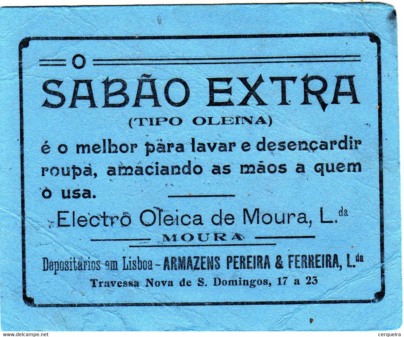 SABÃO  EXTRA -WITH ADVERTISING - Suppen & Sossen