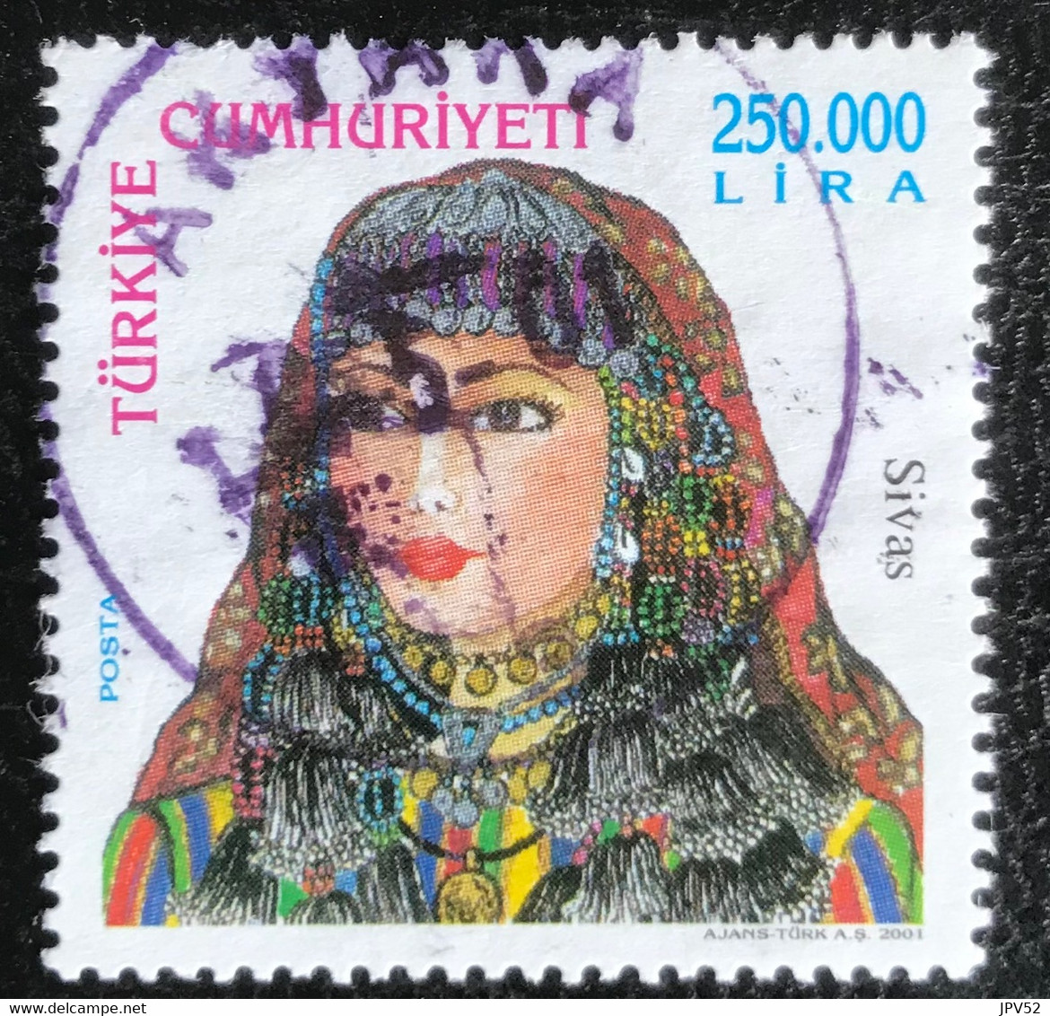 Türkiye Cumhuriyeti - 11/24 - (°)used - 2001 - Michel 3257 - Traditionele Hoofdtooien - Used Stamps