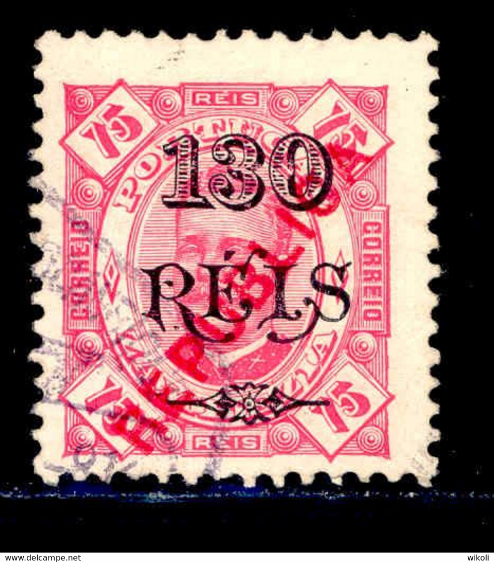 ! ! Zambezia - 1914 King Carlos Local Republica 130 R - Af. 74 - Used - Zambezia