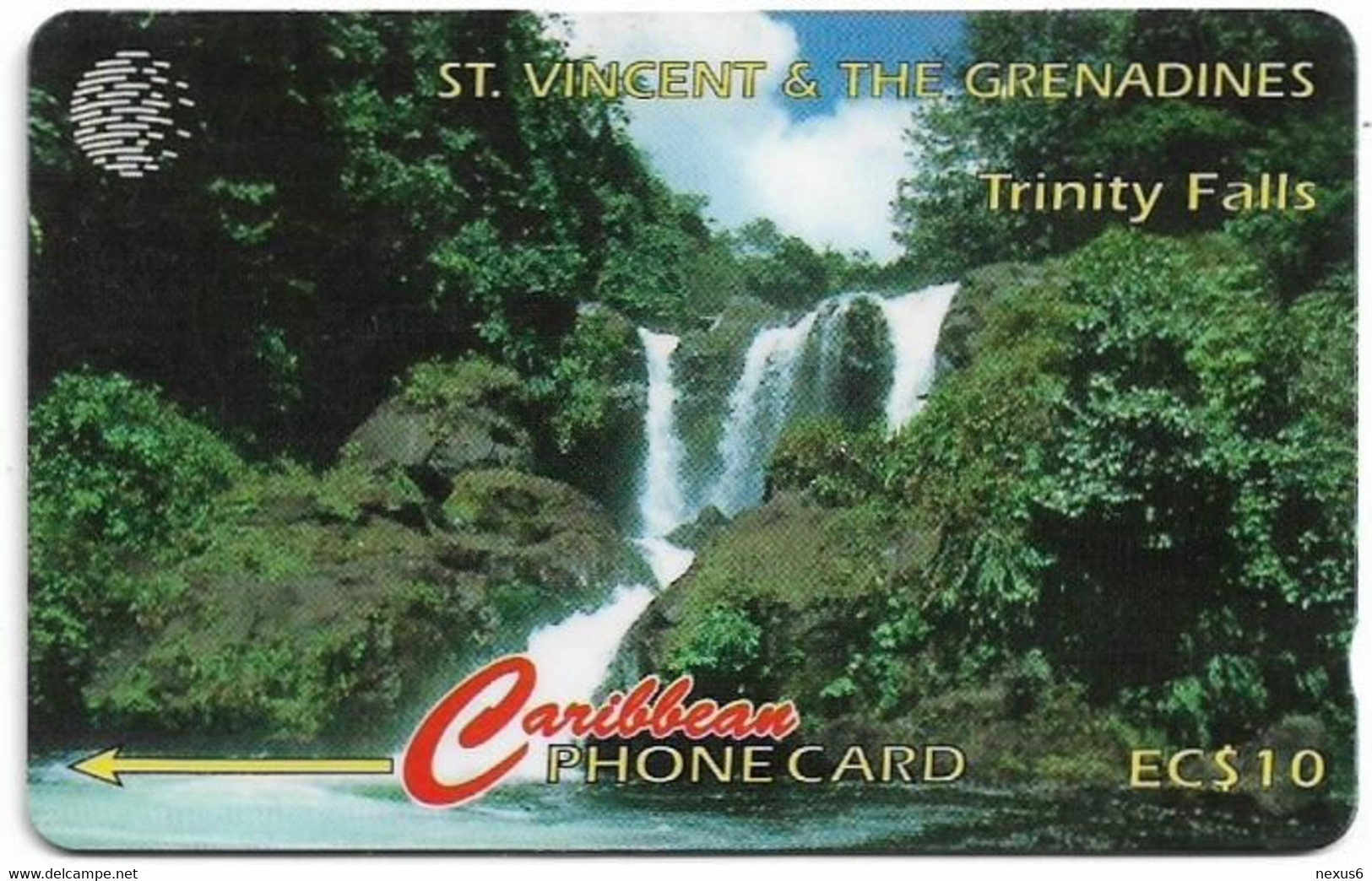 St. Vincent - C&W (GPT) - Trinity Falls, 13CSVA, 1995, 9.500ex, Used - St. Vincent & Die Grenadinen