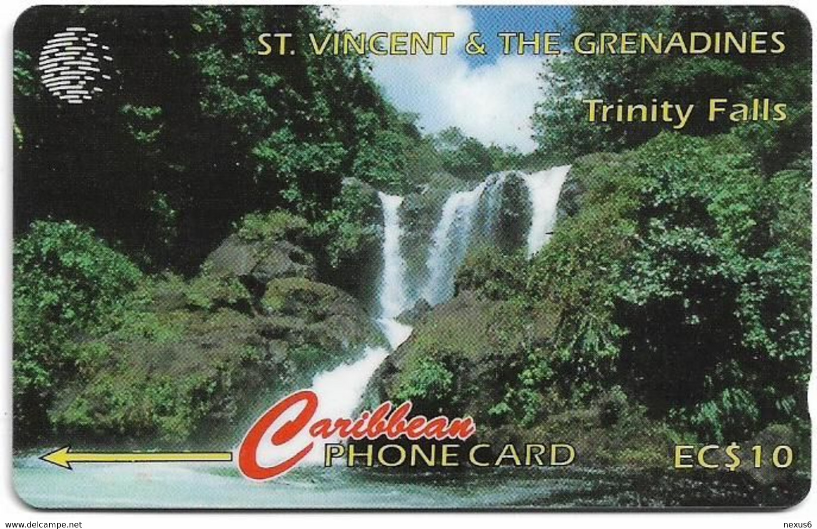 St. Vincent - C&W (GPT) - Trinity Falls, 52CSVA, 1996, 7.400ex, Used - St. Vincent & The Grenadines