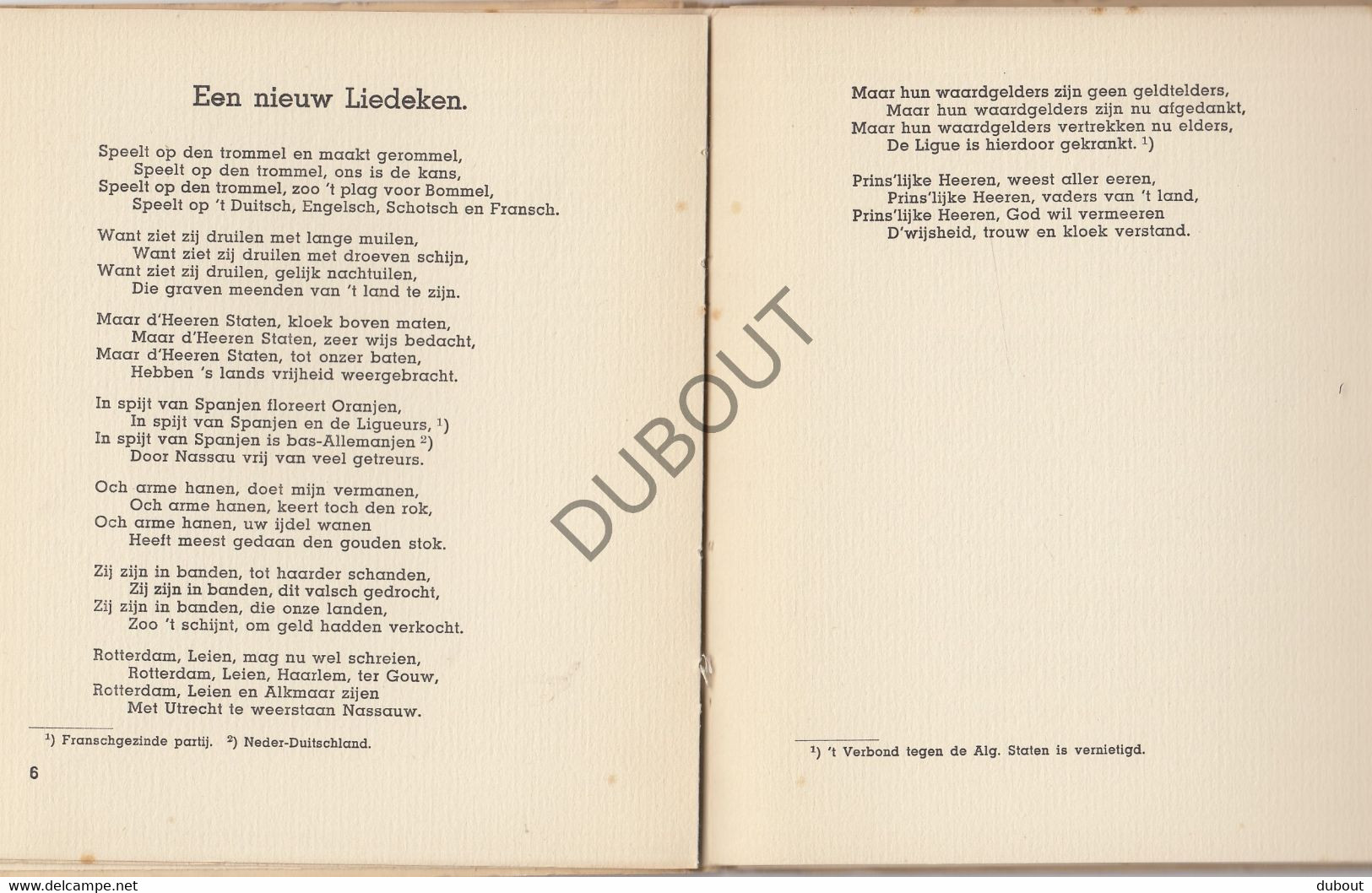 Literatuur: Geuzenliederen, Vive Le Geus! M. Beversluis  (V1671) - Poetry