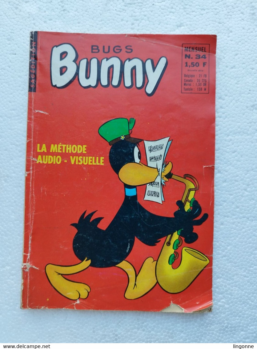 BUGS BUNNY N° 34 - S.A.G.E. 1971 - Sagédition