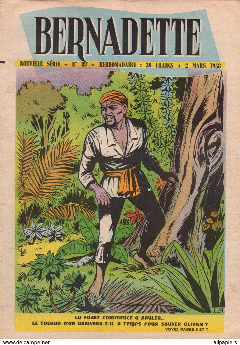 Bernadette N°88 Satan Et Les Trois Soeurs - Les Prisonniers De L'albatros - Geneviève Hennet De Goutel...1958 - Bernadette