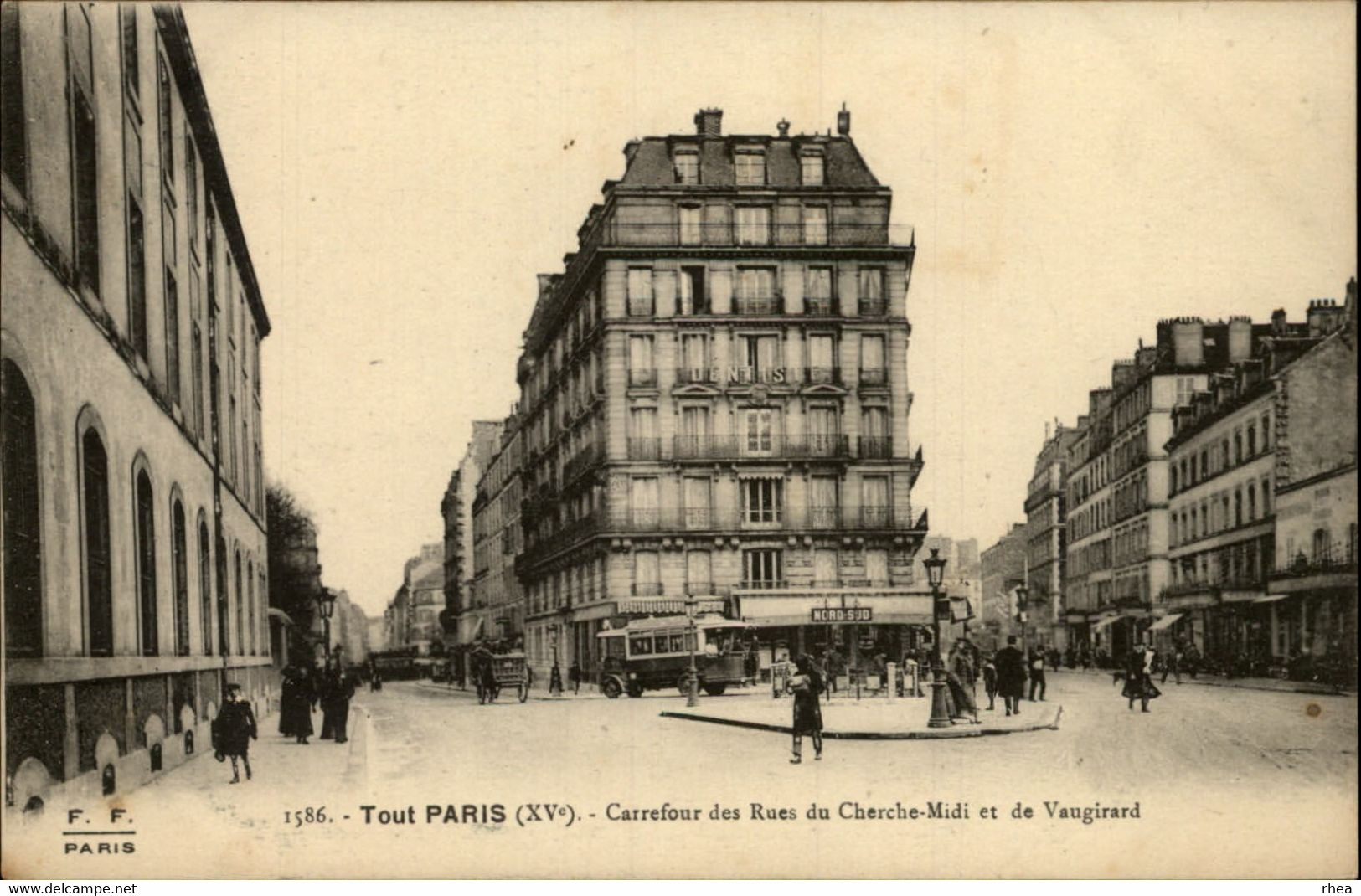 75 - PARIS - Carrefour Des Rues Du Cherche-midi Et De Vaugirard - 15ème Arrondissement - Tout Paris - Omnibus - Pariser Métro, Bahnhöfe