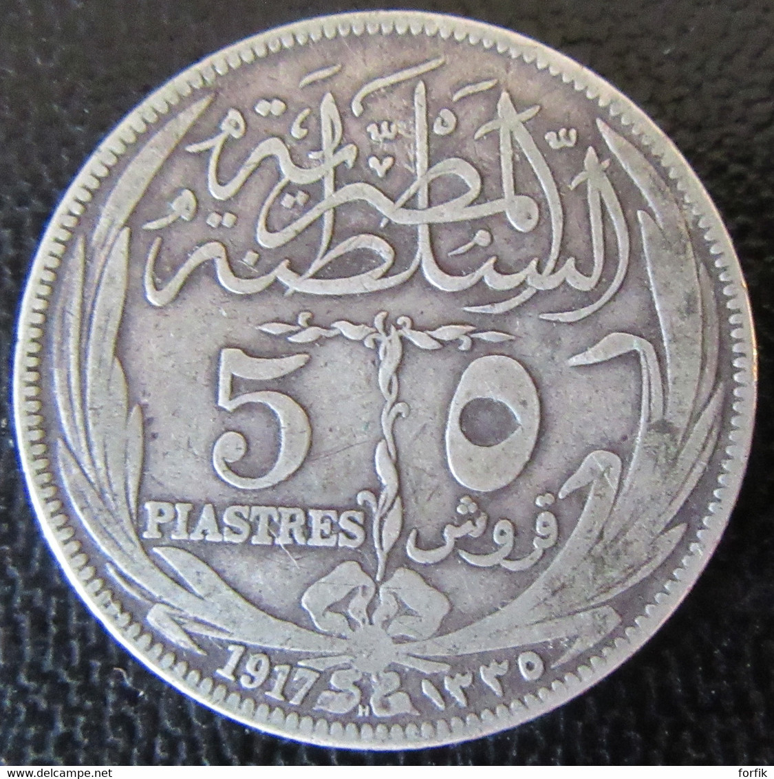 Egypte / Egypt - Monnaie 5 Piastres 1917 En Argent - Egypte