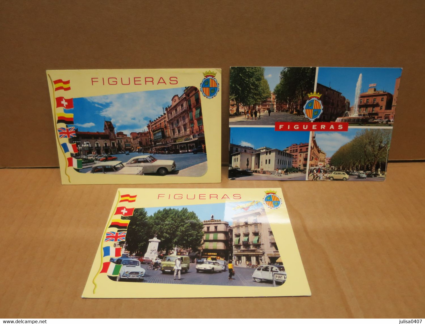 FIGUERAS (Espagne) Ensemble De 3 Cartes Semi Modernes - Gerona