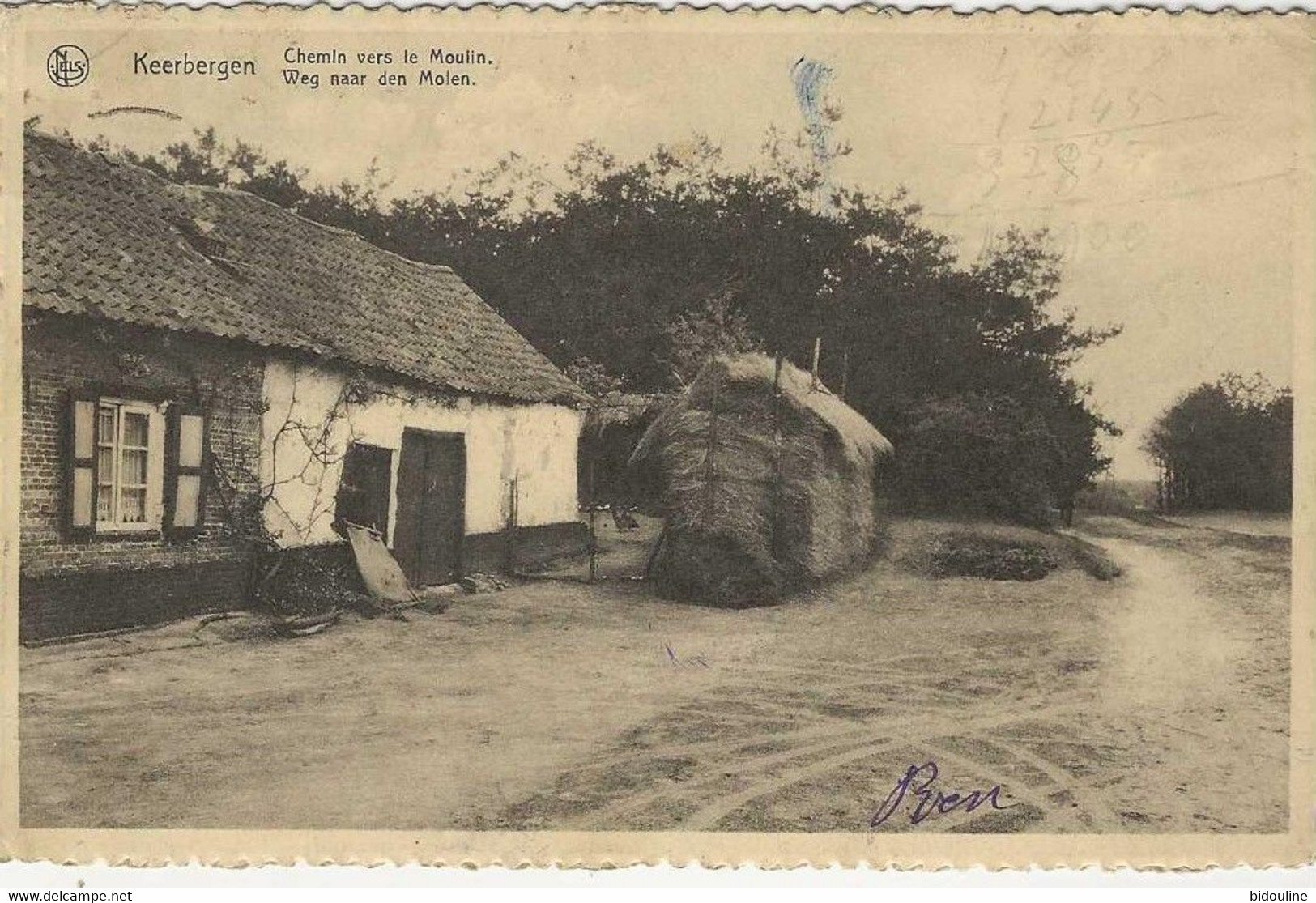 CPA-KEERBERGEN " Chemin Vers Le Moulin - Weg Naar De Molen " - Keerbergen