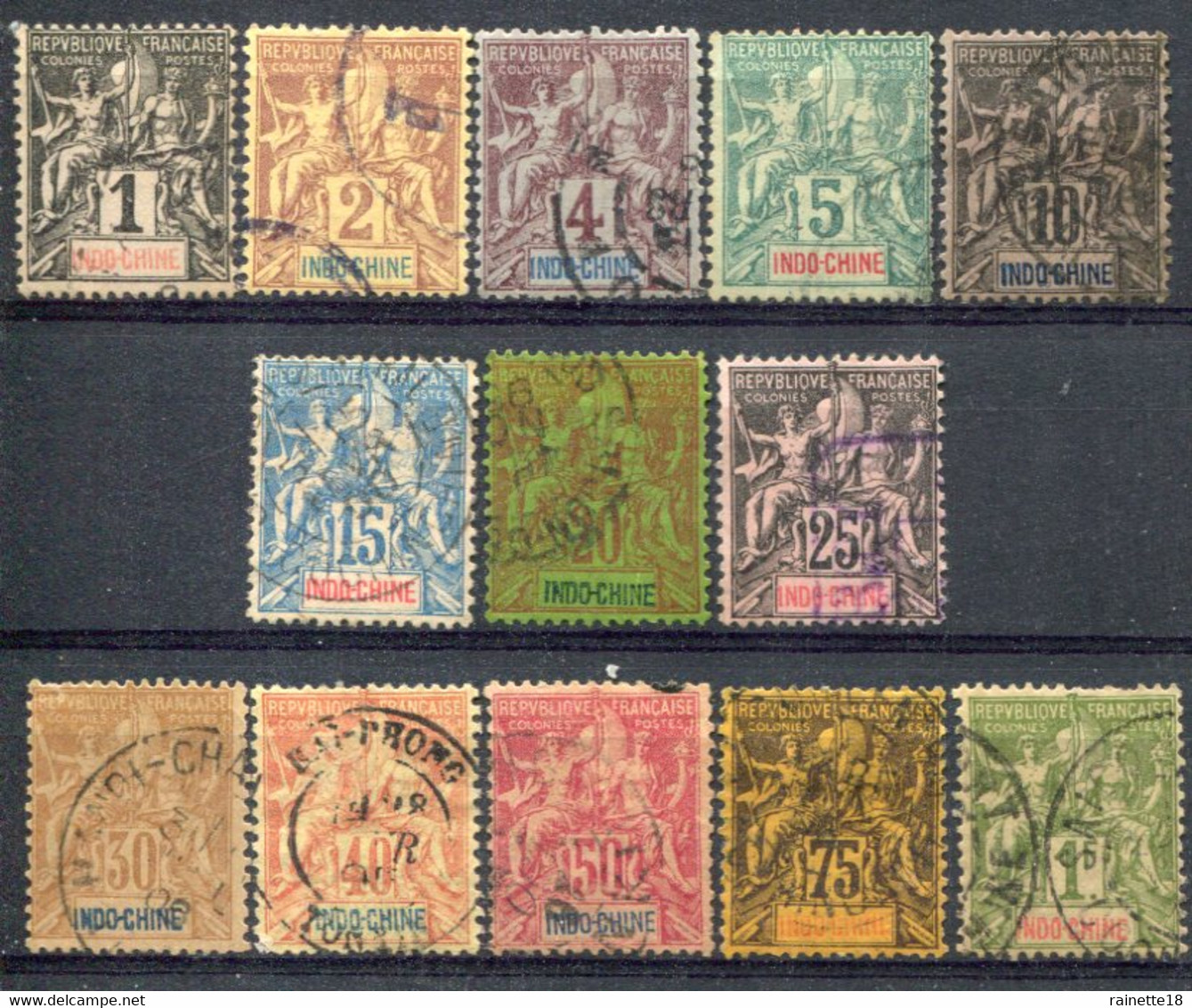 Indochine           3/15 Oblitérés - Used Stamps