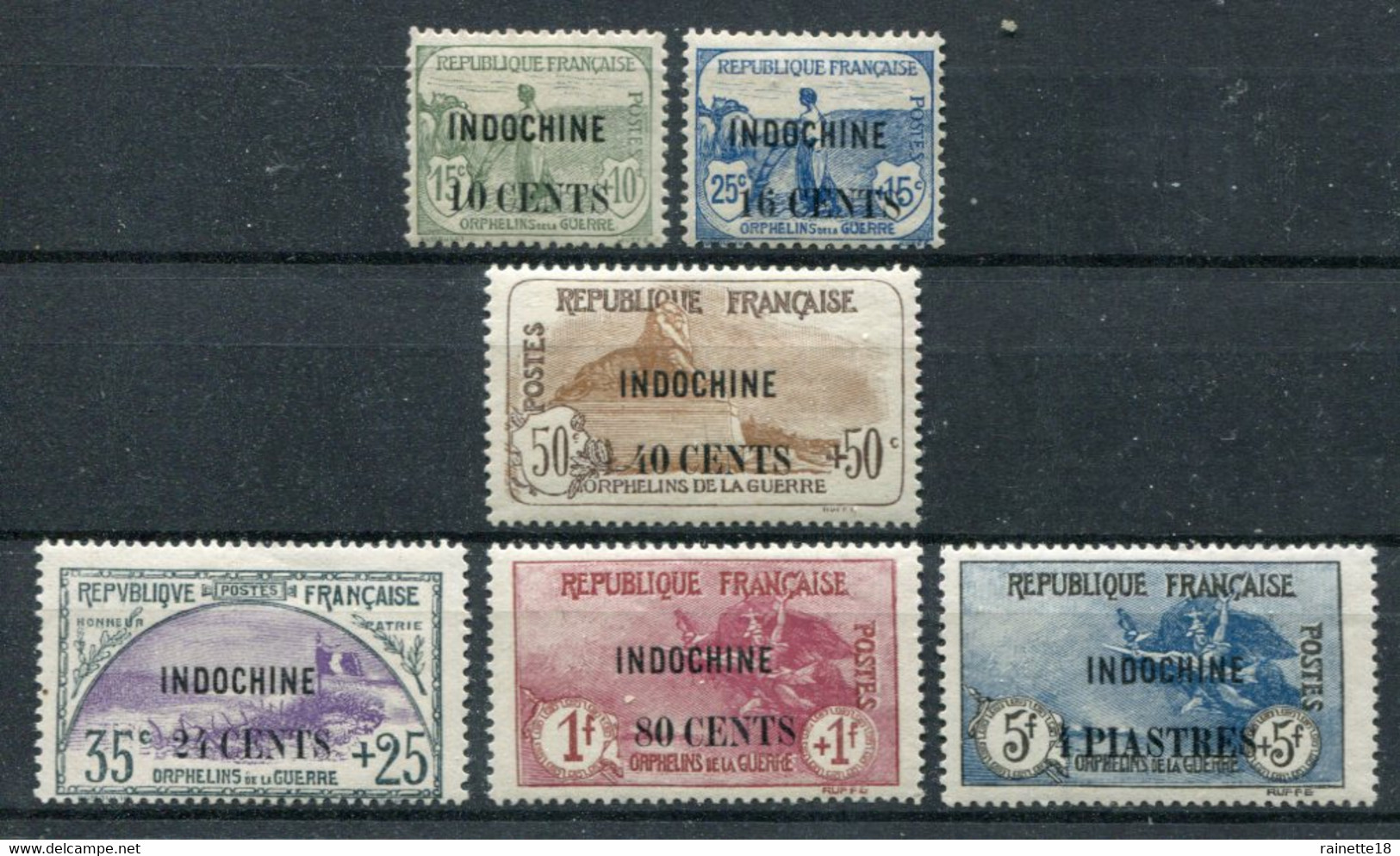 Indochine                90/95 **  N° 95 Signé Scheller - Unused Stamps