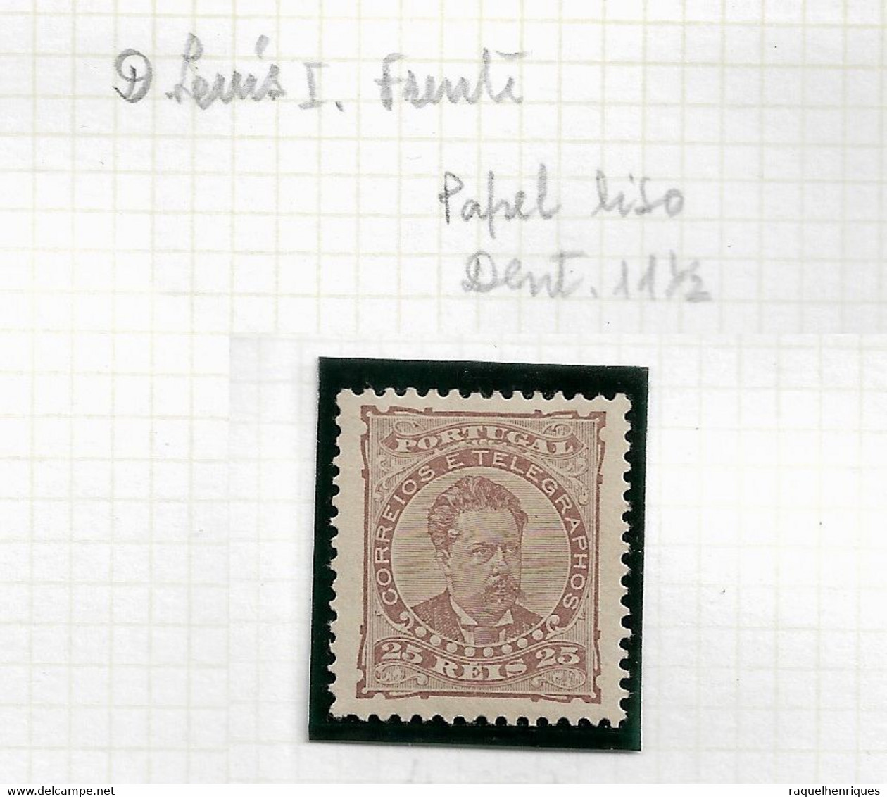 PORTUGAL STAMP - 1882-83 D.LUIS I P.LISO Perf: 11½ Md#57c MH (LPT1#178) - Ongebruikt