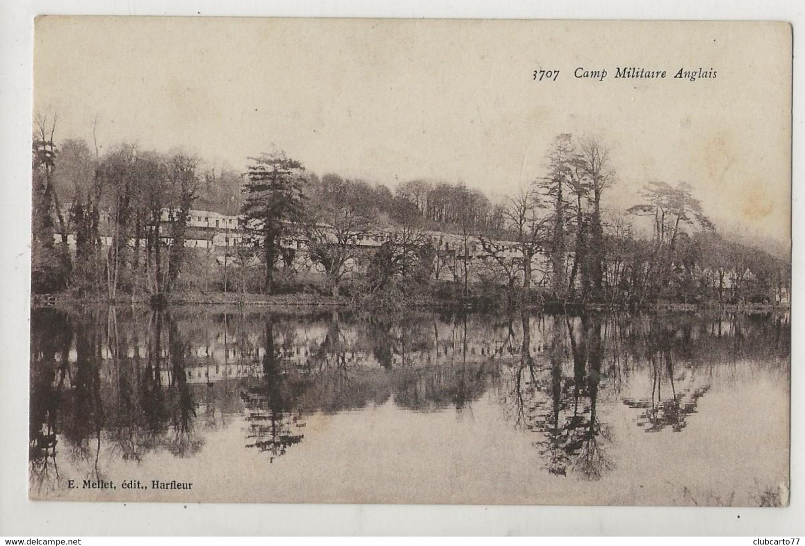 Harfleur (76) : Vue Générale Du Camp Militaire Anglais Pendant GM1 En 1916 PF. - Harfleur