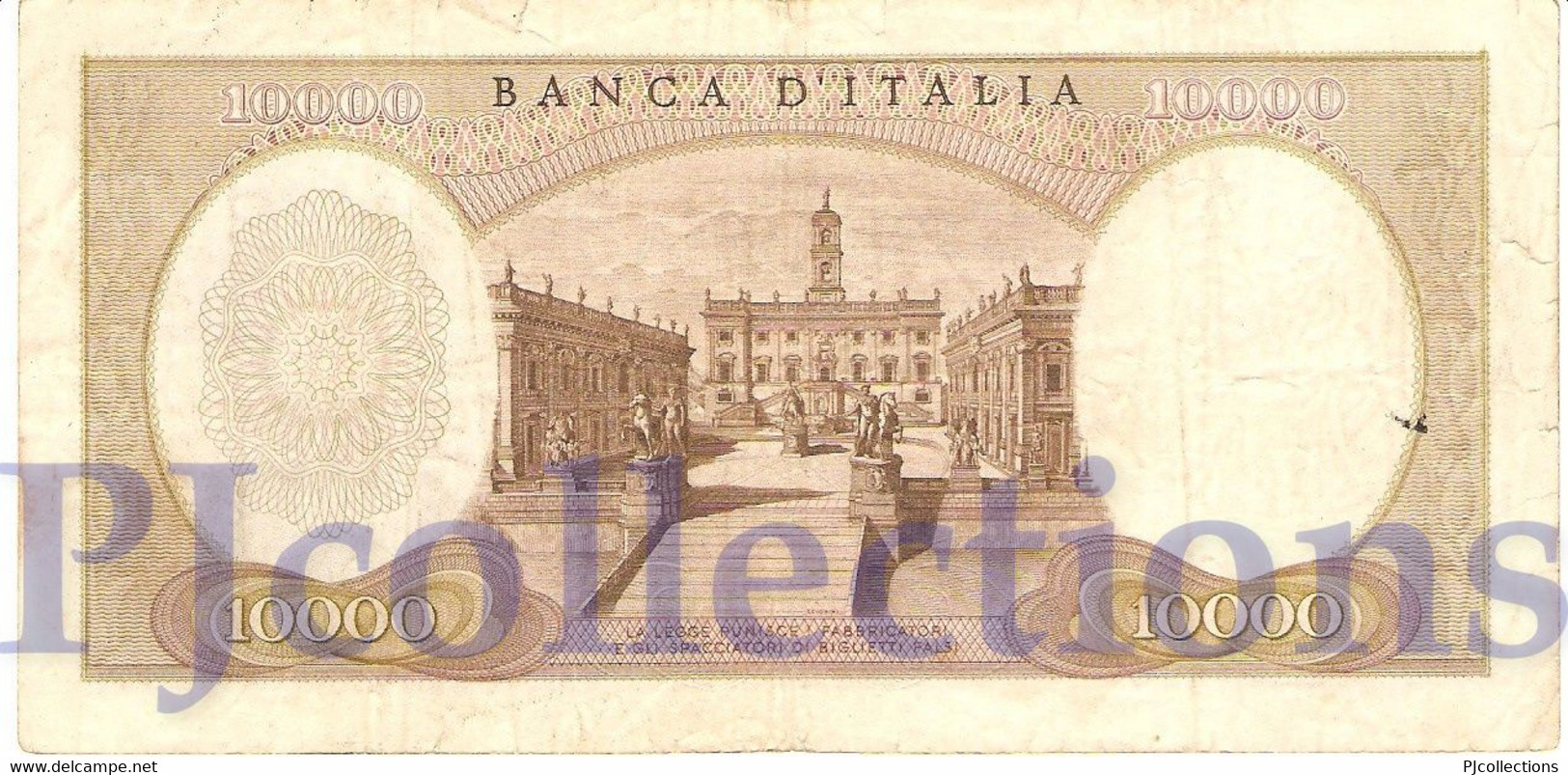 ITALY 10.000 LIRE 1968 PICK 97d AVF - 10000 Lire