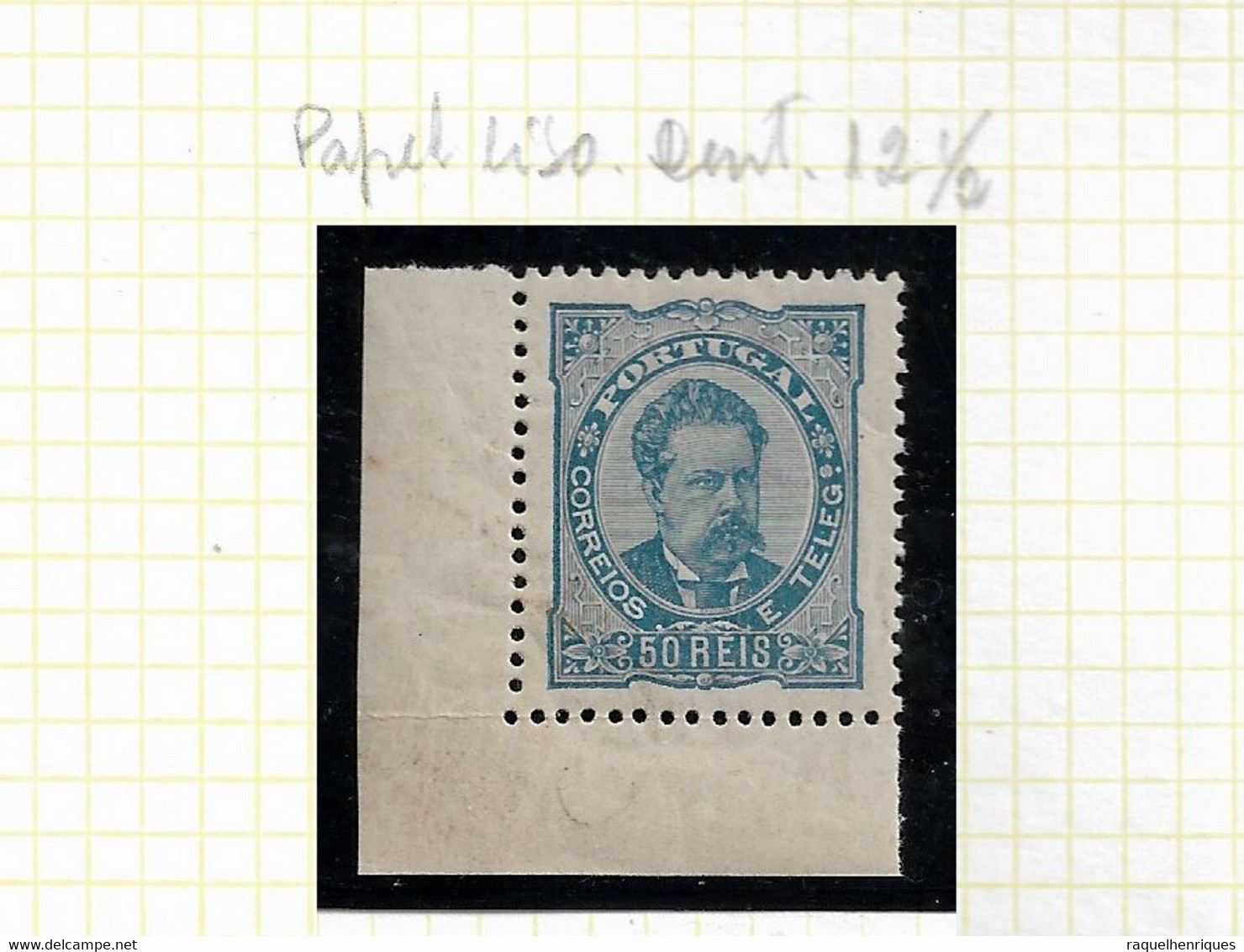PORTUGAL STAMP - 1882-83 D.LUIS I P.LISO Perf: 12½ Md#58c MNH (LPT1#183) - Unused Stamps