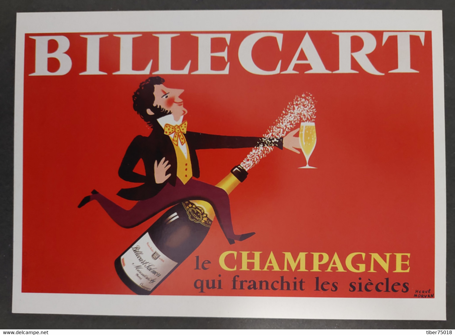 Carte Postale (15 X 21) Billecart Le Champagne Qui Franchit Les Siècles - Illustration : Hervé Morvan - Morvan