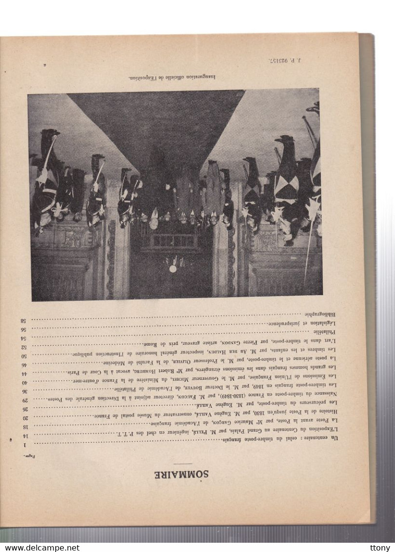 Une Revue Des PTT De France Année  1949   N° 3  Numéro Spéciale Centenaire Du Timbre  59 Pages - Français (àpd. 1941)