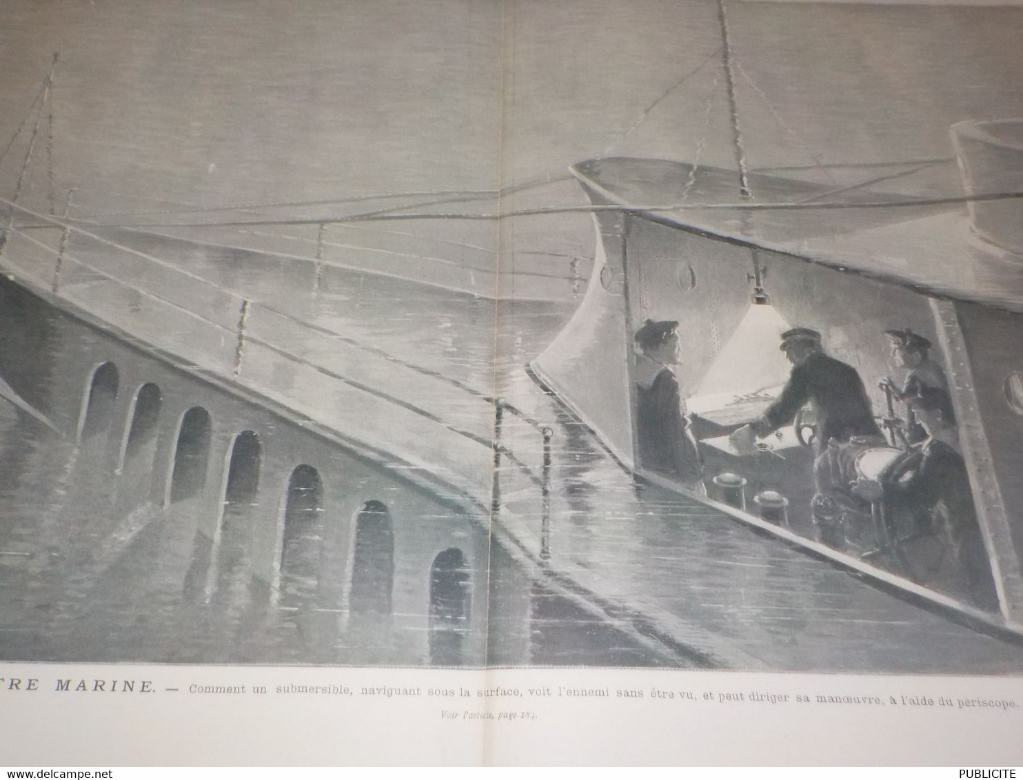 GRAVURE NOTRE MARINE SOUS MARIN  1906 - Bateaux