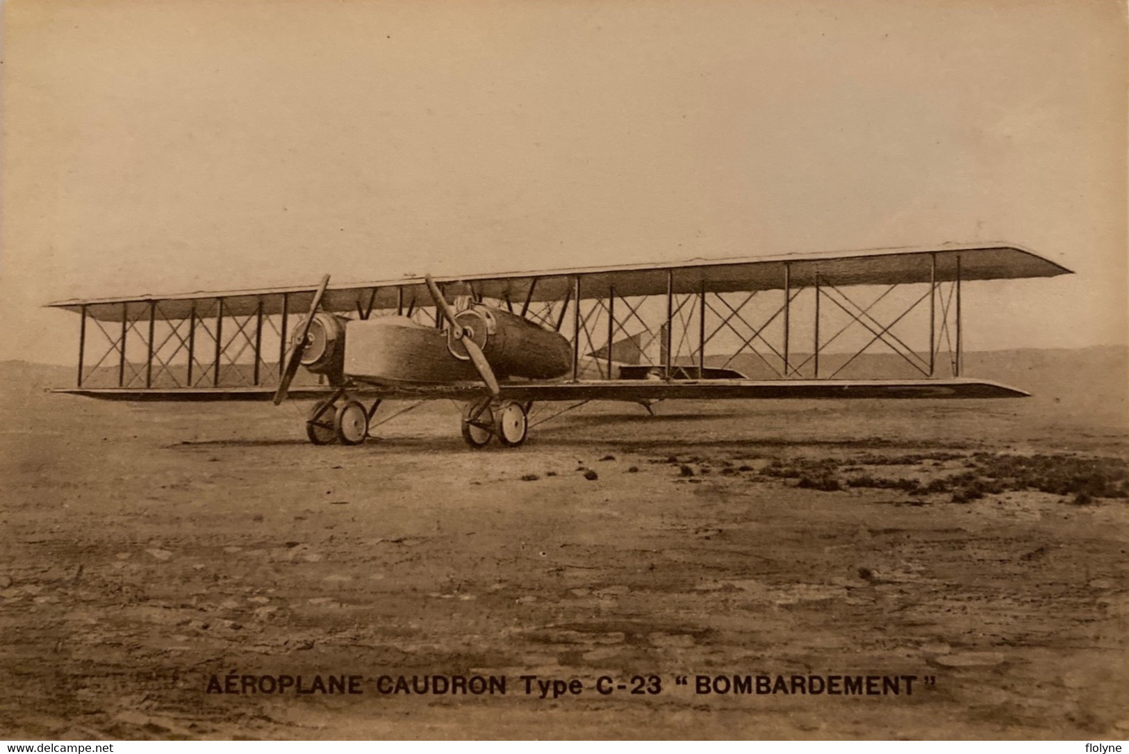 Aviation - Avion Aéroplane CAUDRON Type C-23 BOMBARDEMENT - Militaria - Plane - 1914-1918: 1a Guerra