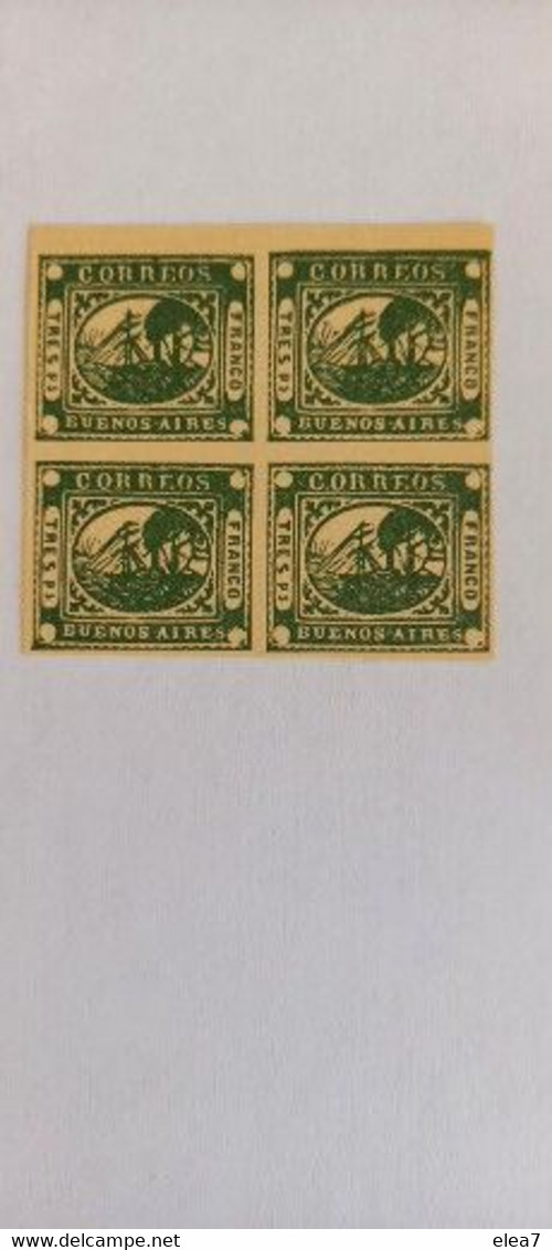 ARGENTINE - Buenos Aires - Faux Timbres Ou Réimpression - Buenos Aires (1858-1864)