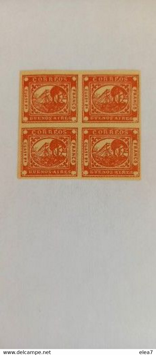 ARGENTINE - Buenos Aires - Faux Timbres Ou Réimpression - Buenos Aires (1858-1864)