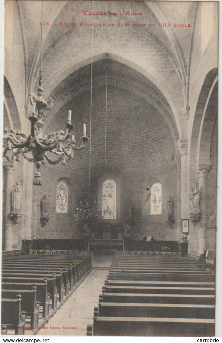 Dépt 11 - SAINT-HILAIRE-DE-L'AUDE - Église Abbatiale Du VIIIè Siècle - Saint Hilaire