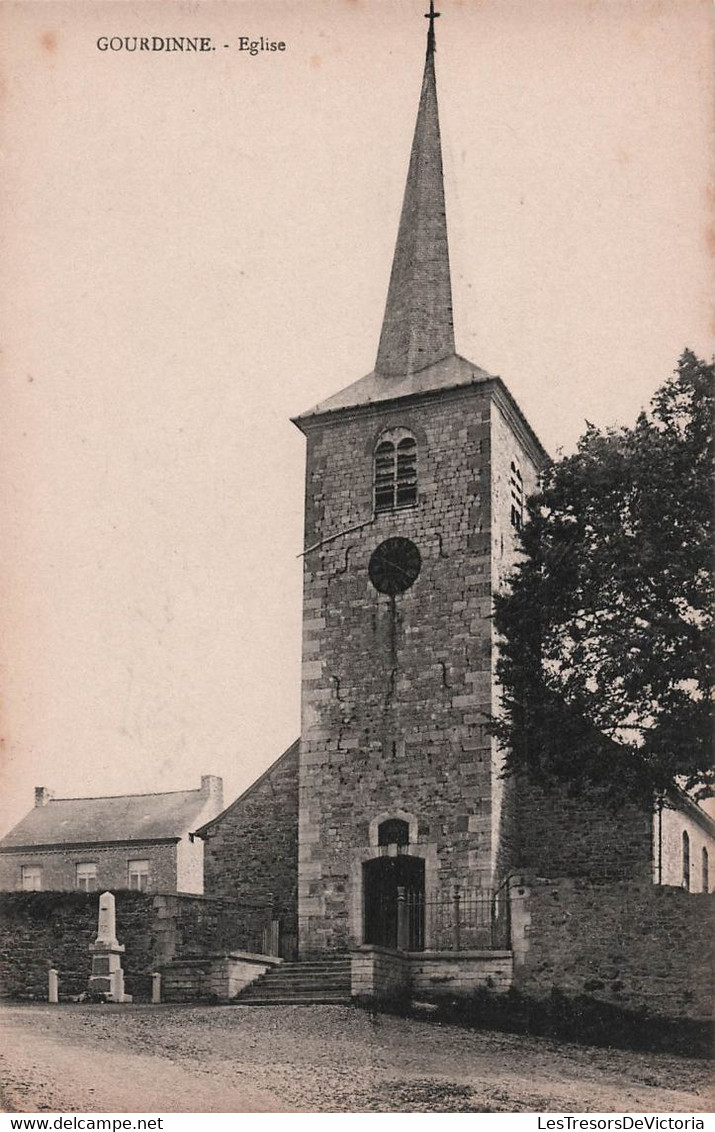 CPA  GOURDINNE -  L'église - Walcourt
