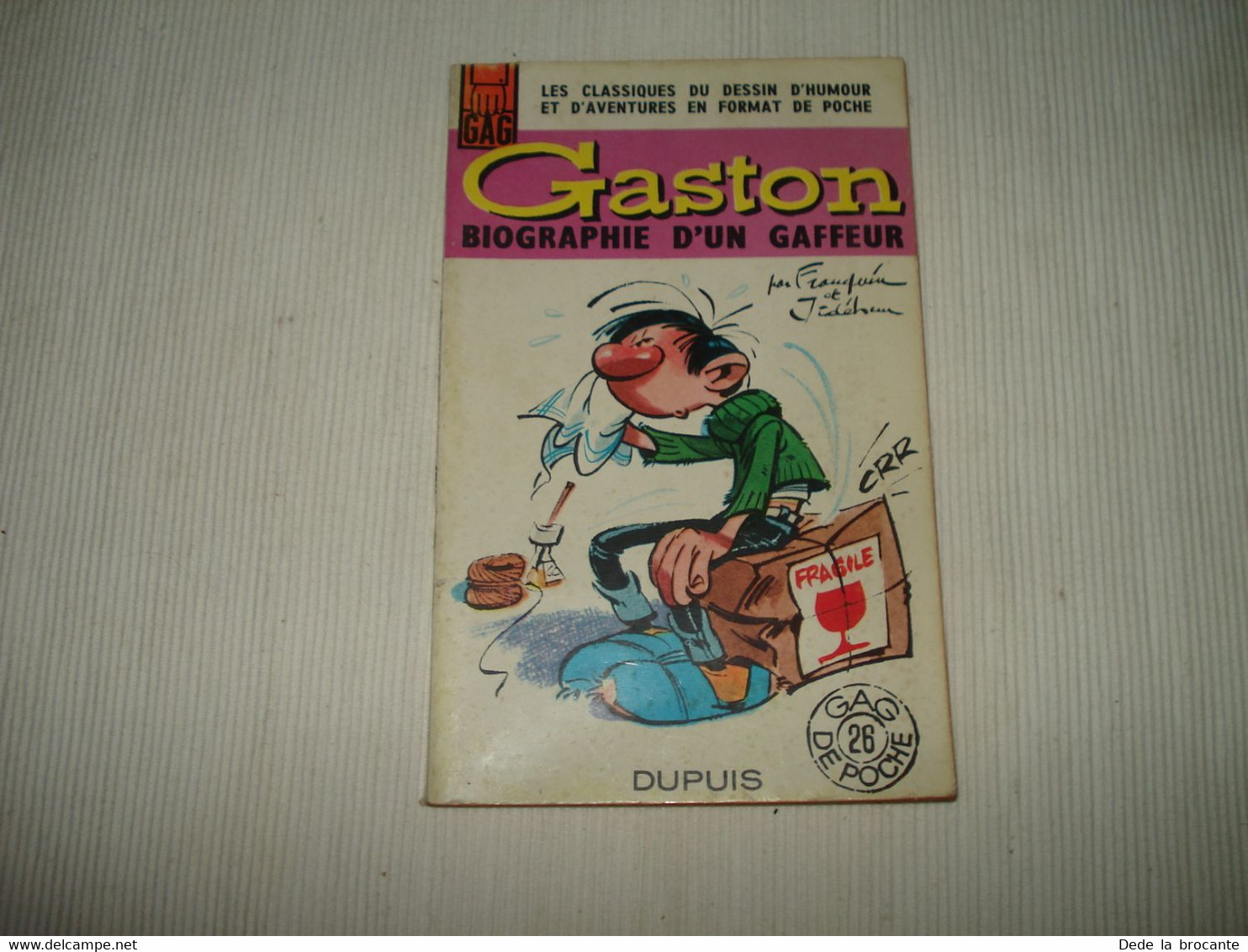 C24 /  " Gaston " Biographie D'un Gaffeur - Collection  Gag De Poche 26 De 1965 En Superbe état - Gaston