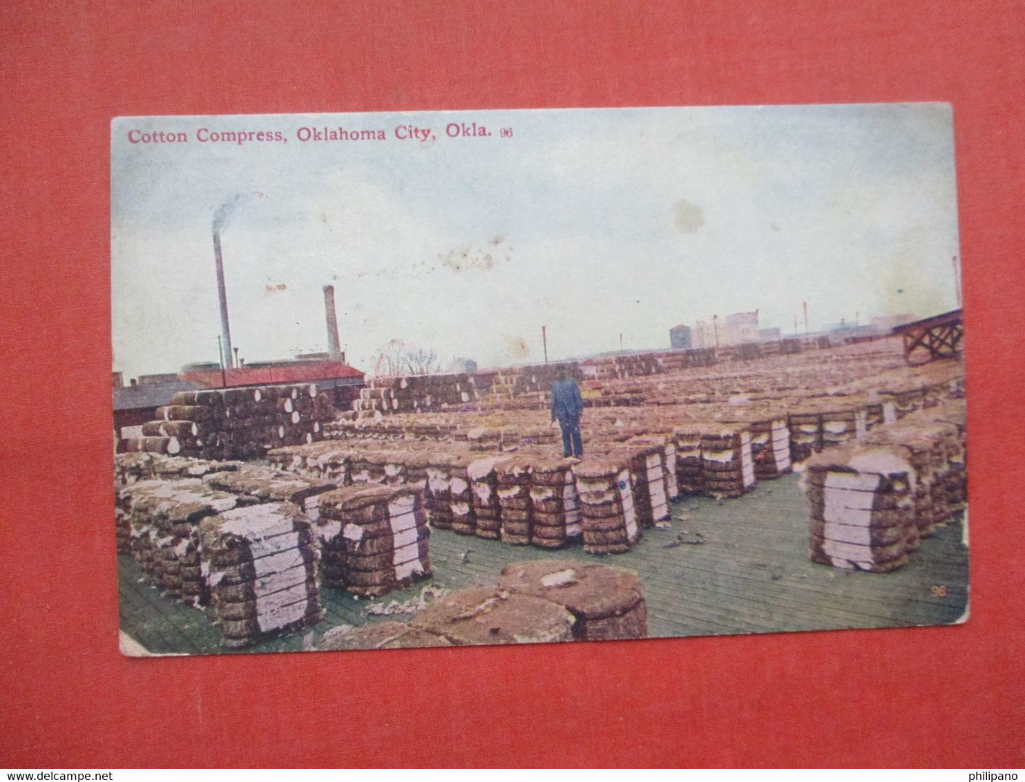 Cotton Press.    Possible Trim  Left Border.   Oklahoma City - Oklahoma >     Ref 5751 - Oklahoma City