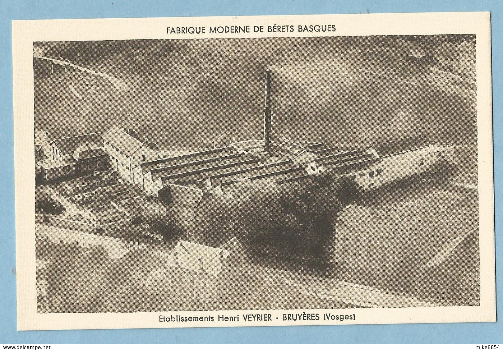 A089  CPA  BRUYERES  (Vosges)  Etablissements Henri VEYRIER -  FABRIQUE MODERNE DE BERETS BASQUES  ++++++ - Bruyeres