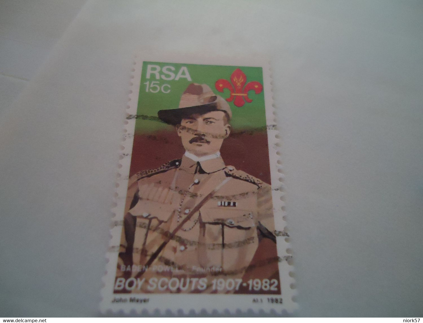 SOUTH AFRICA  USED   STAMPS  SCOUTS SCOUTING    MEN - Oblitérés