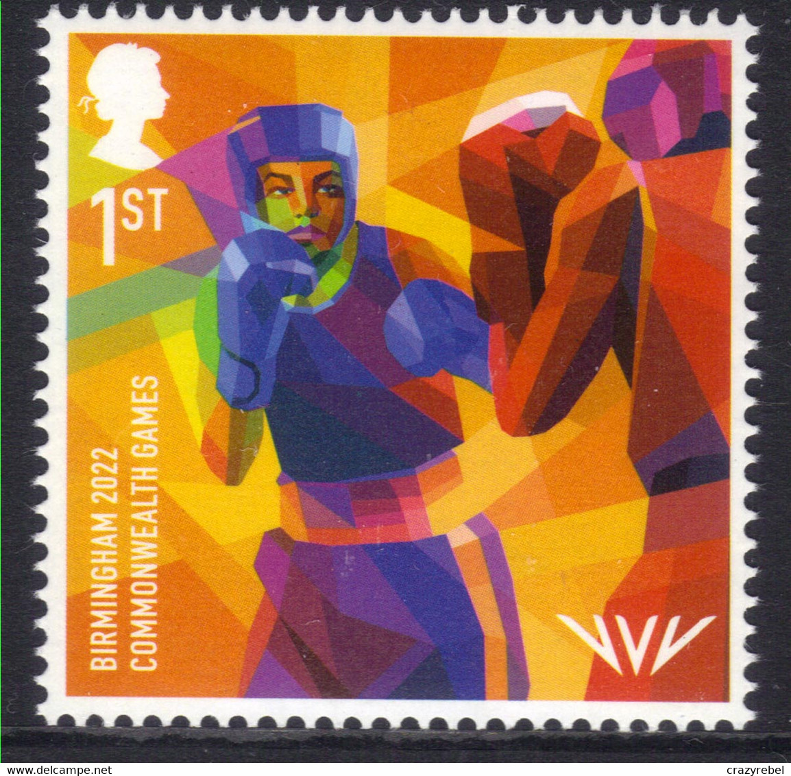 GB 2022 QE2 1st Commonwealth Games Birmingham Boxing Umm ( R319 ) - Ongebruikt