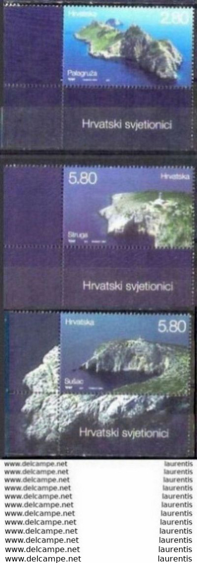 660  Phares - Lighthouses - Croatie Yv 1050-52 MNH - 2,95 - Faros