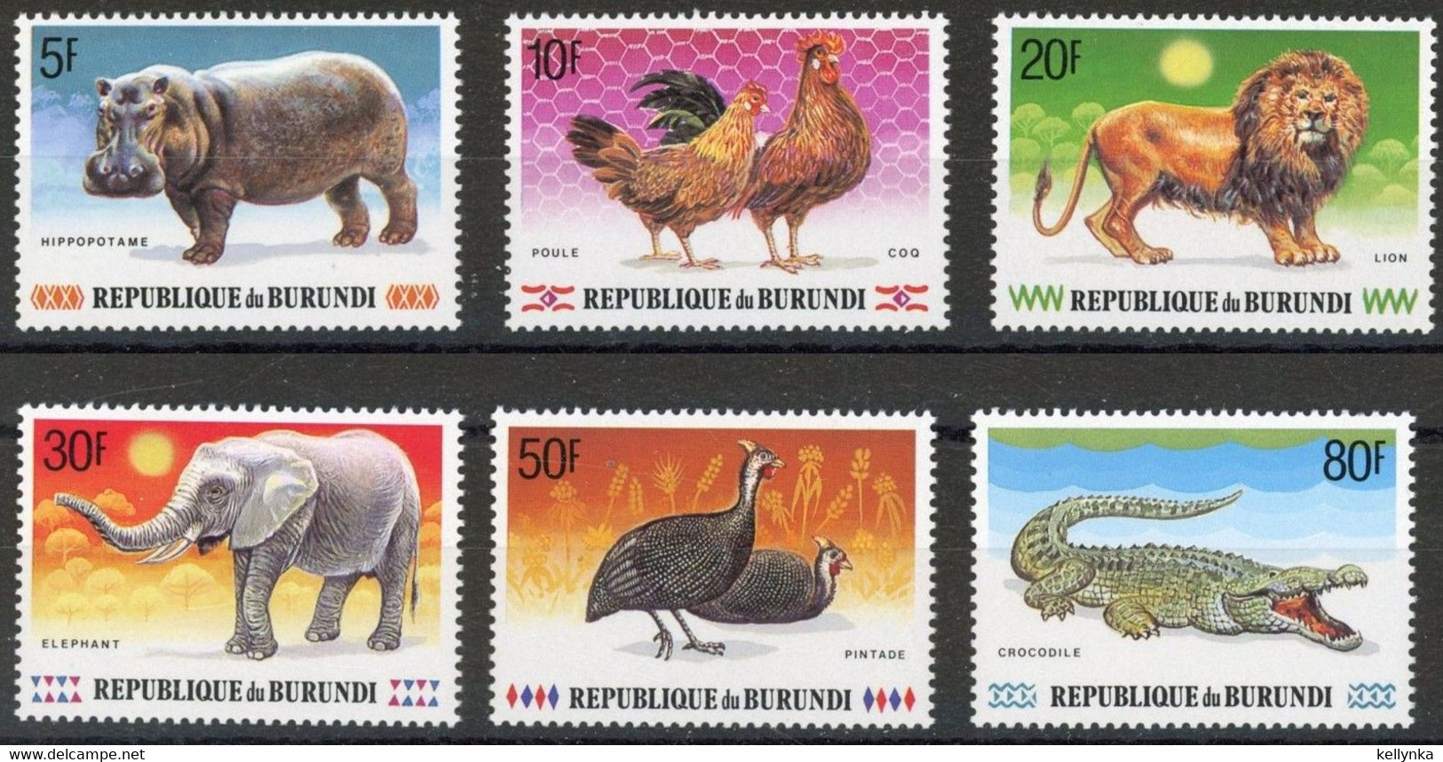 Burundi - 972/977 - Animaux D'Afrique - 1991 - MNH - Nuovi