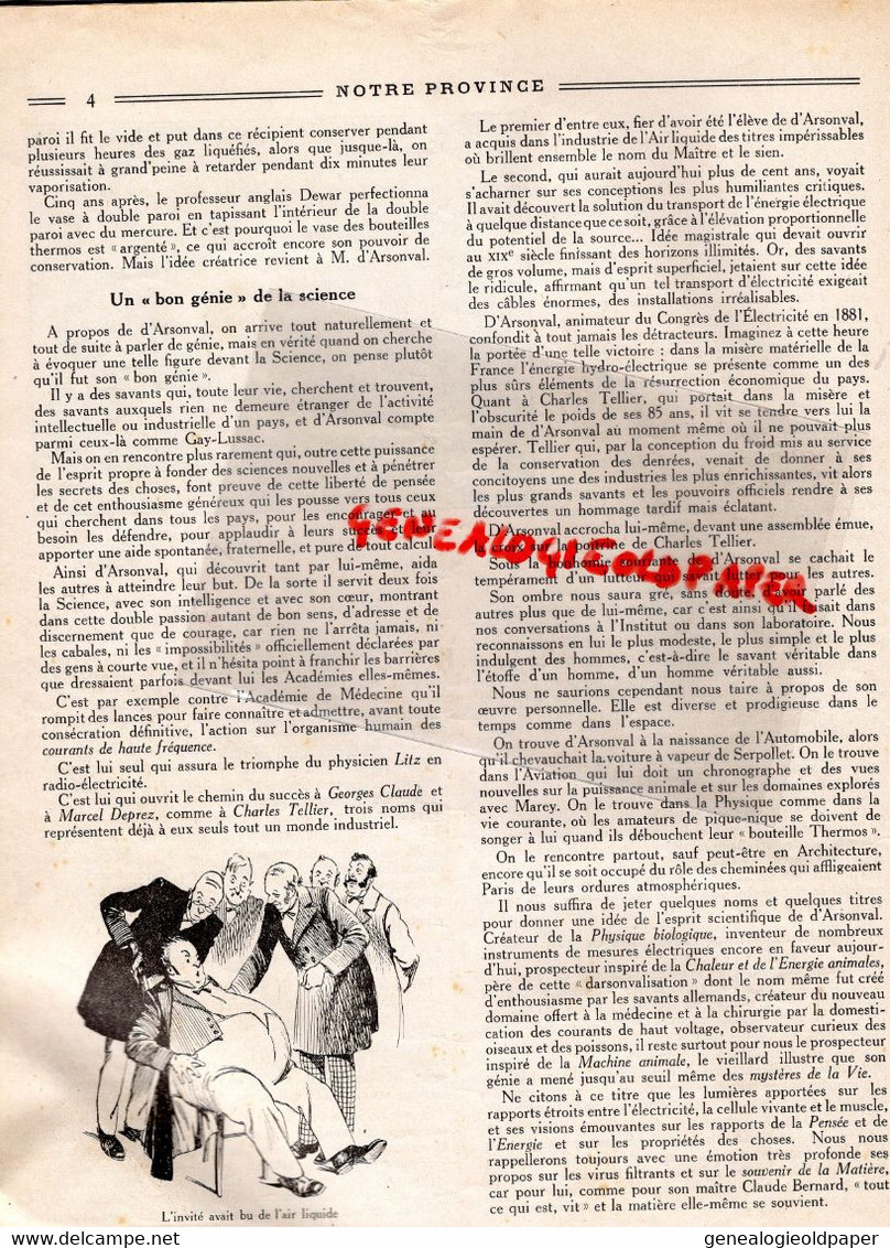 87- LIMOGES-LIMOUSIN-REVUE NOTRE PROVINCE-JANVIER 1943-D' ARSONVAL-TULLE-MEZIERES EN BRENNE CHANTIERS JEUNESSE-PLUYAUD
