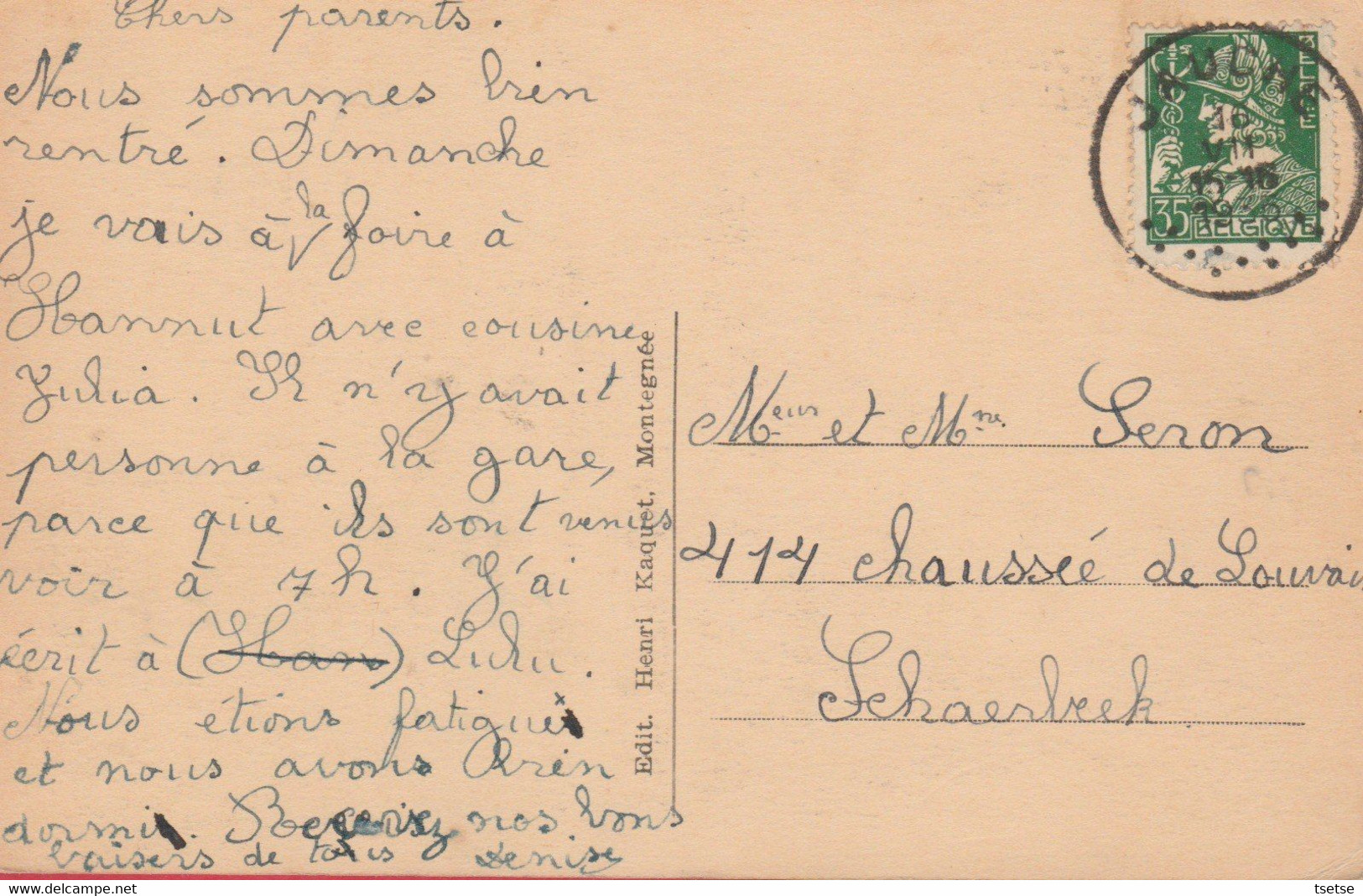 Jauche - L'Etang - 1935 ( Voir Verso ) - Orp-Jauche