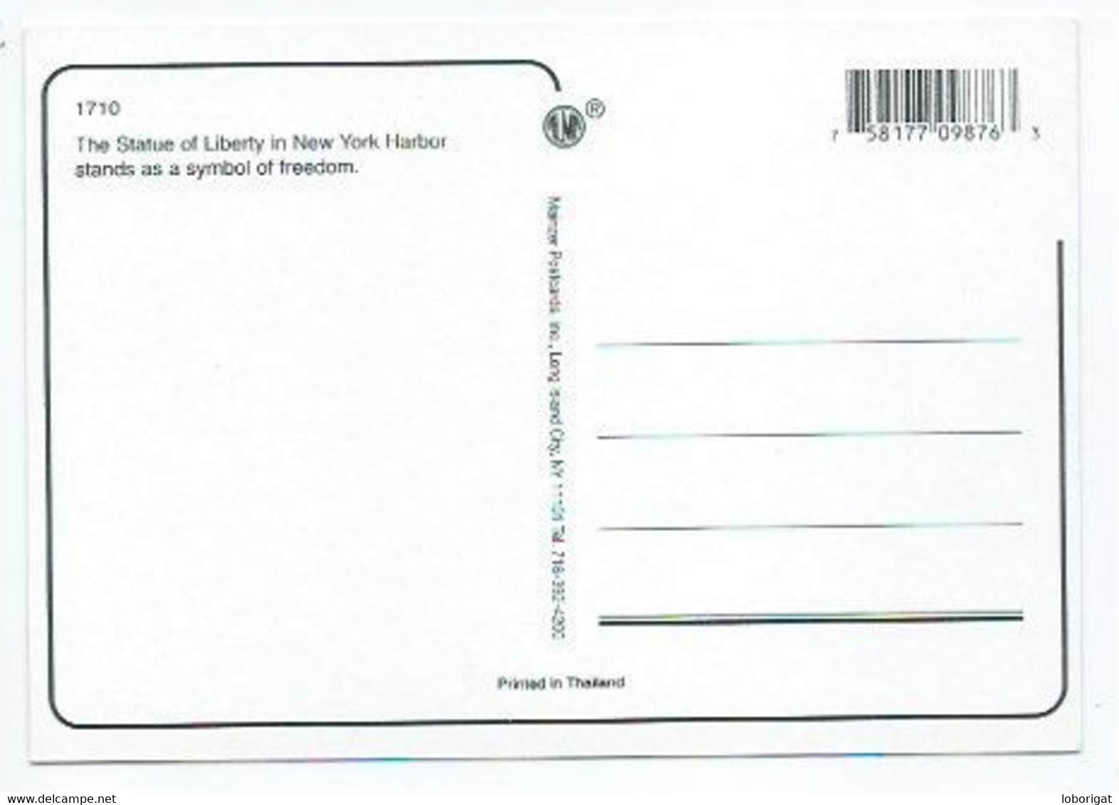 STATUE OF LIBERTY - LIBERTY ISLAND OF NEW YORK BAY.- NEW YORK CITY.- ( U.S.A. ) - Ellis Island