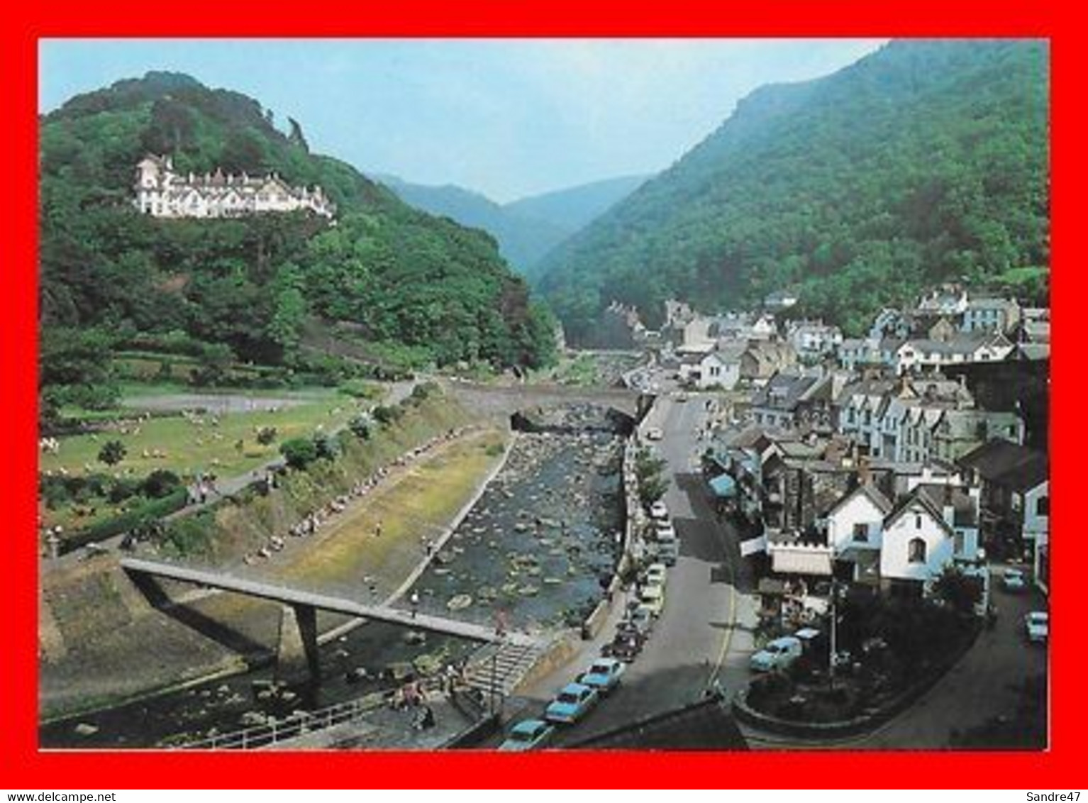 CPSM/gf  LYNMOUTH (Angleterre)  From Mars Hill...O512 - Lynmouth & Lynton