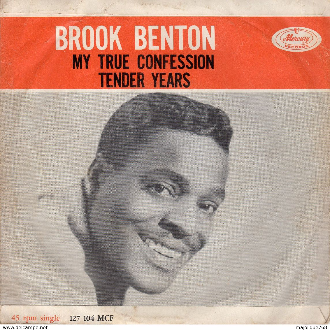 Disque De Brook Benton - Tender Years - Mercury 127 104 MCF - Netherlands 1963 - Soul - R&B