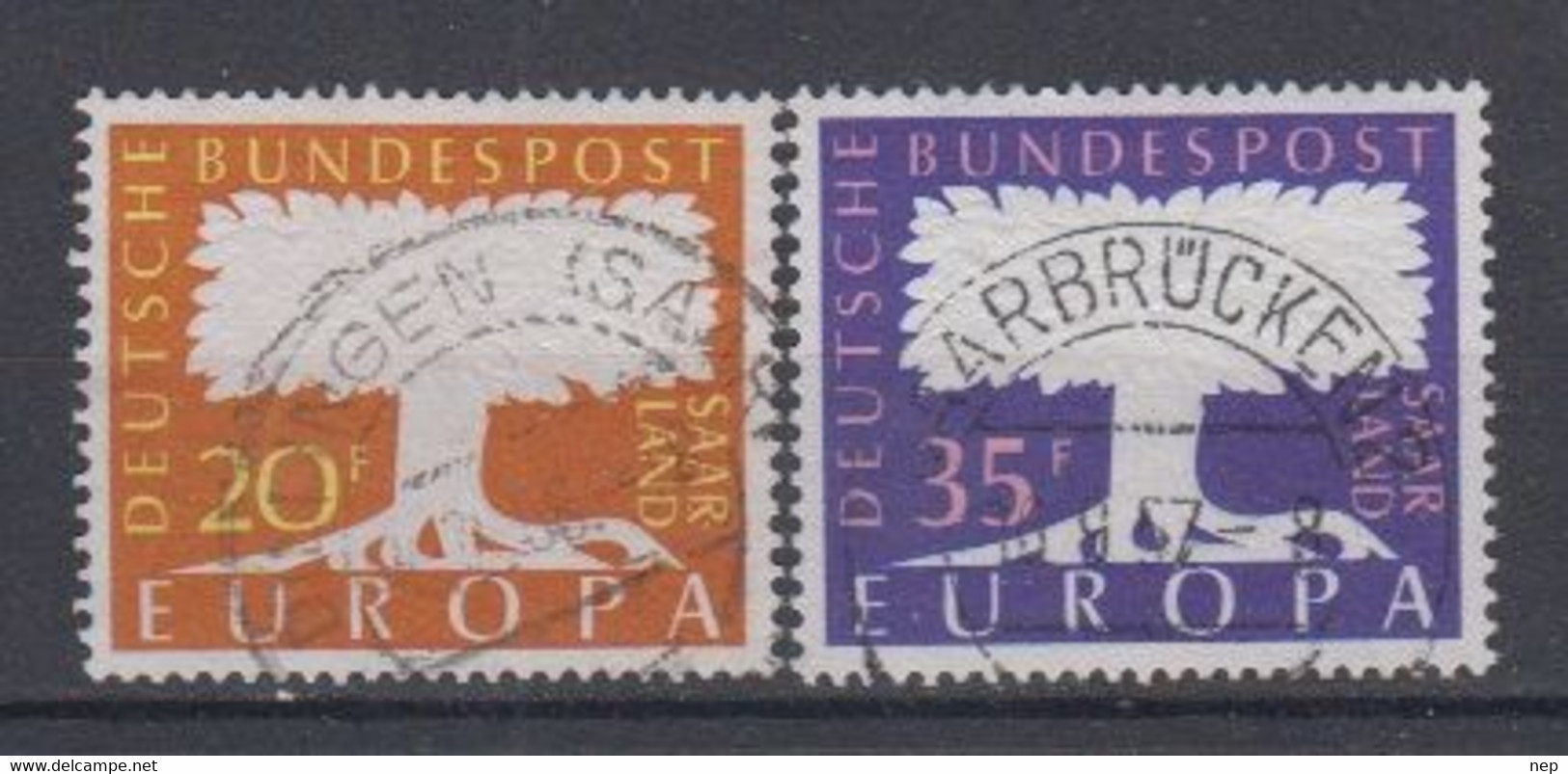 EUROPA - CEPT - Michel - 1957 - SAARLAND - Nr 402/03 - Gest/Obl/Us - 1957