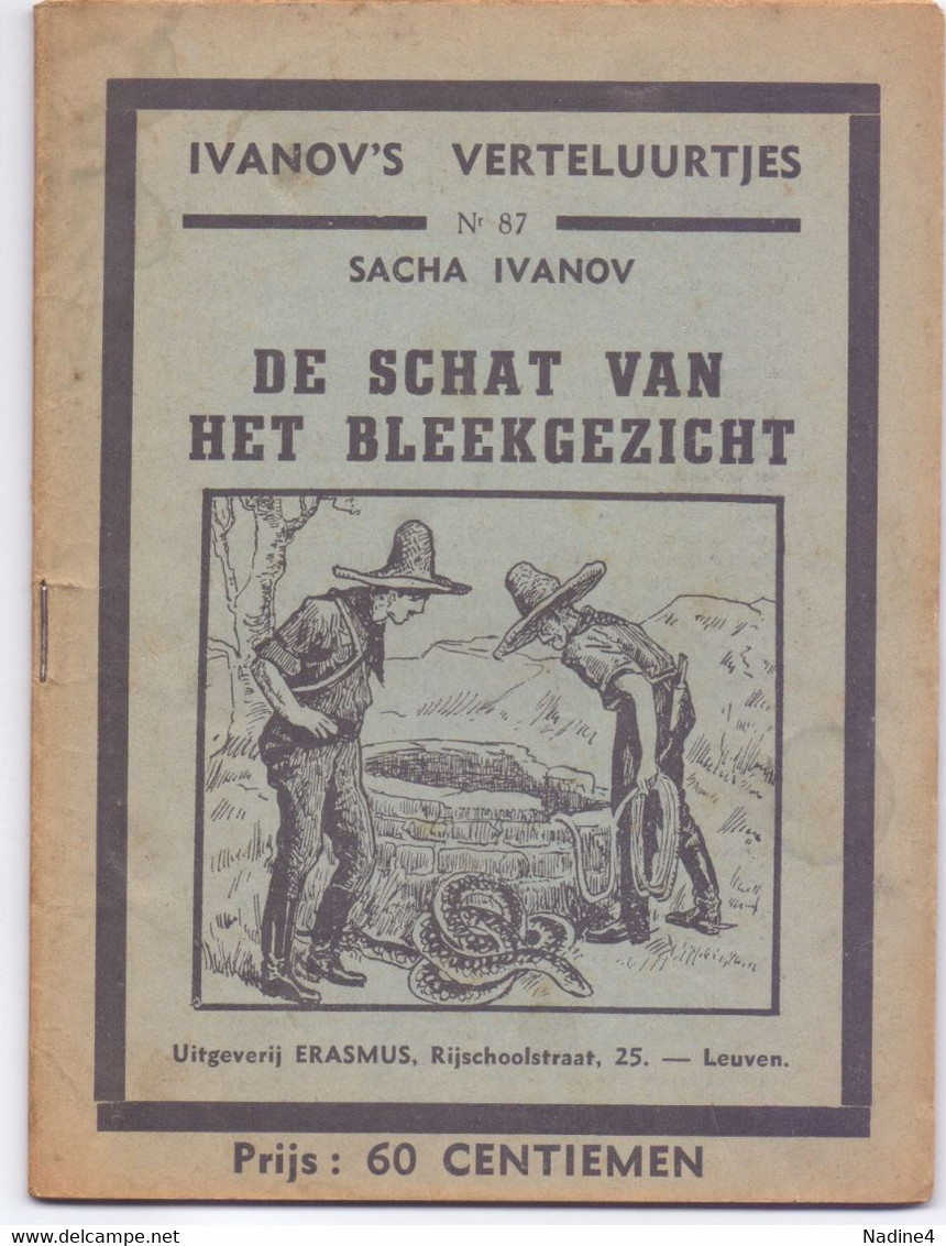 Tijdschrift Ivanov's Verteluurtjes - N° 87 - De Schat Van Het Bleekgezicht - Sacha Ivanov - Uitg. Erasmus Leuven - Jugend