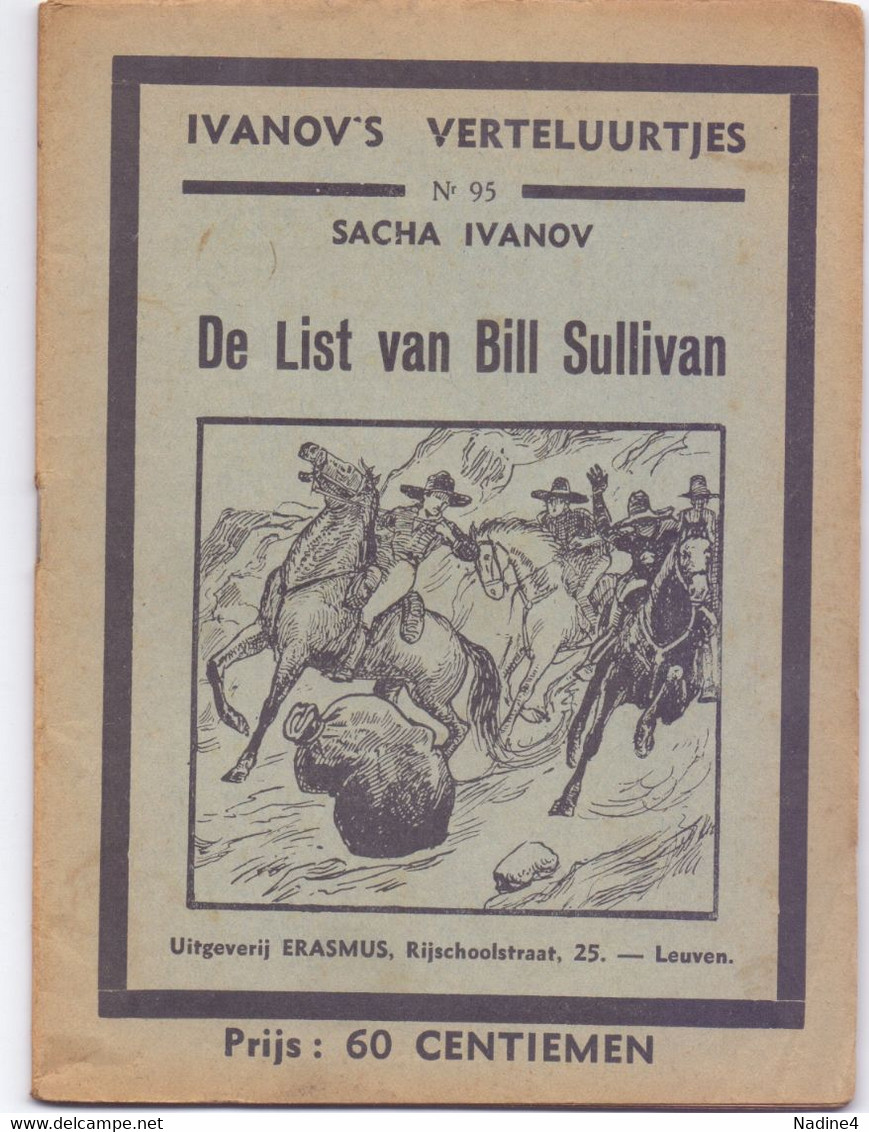 Tijdschrift Ivanov's Verteluurtjes - N° 95 - De List Van Bill Sullivan - Sacha Ivanov - Uitg. Erasmus Leuven - Jeugd