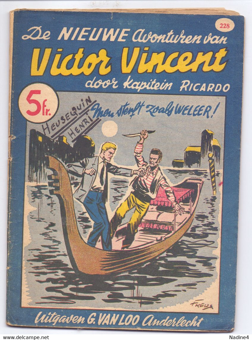 Tijdschrift Kapitein Ricardo - Victor Vincent -  N° 228 - Men Sterft Zoals Weleer - Uitgave Van Loo  Anderlecht - Jeugd