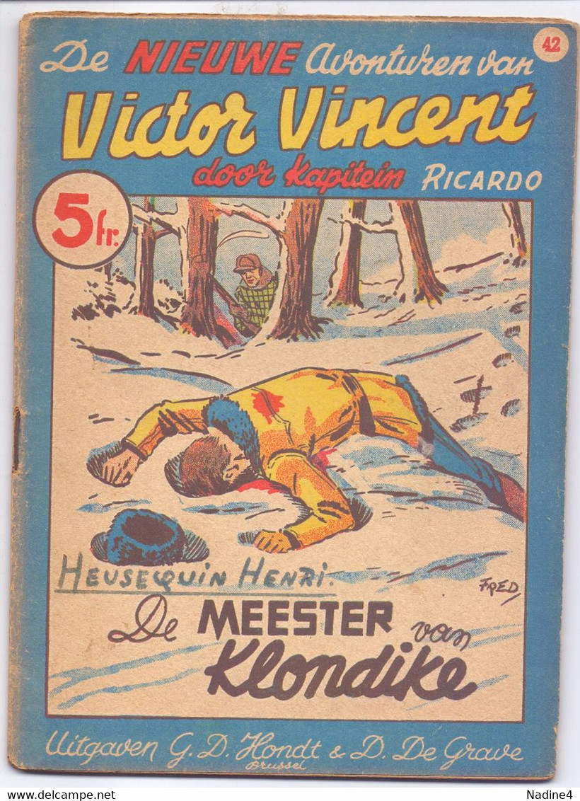 Tijdschrift Kapitein Ricardo - Victor Vincent - N° 42 - De Meester Van Klondike - Juniors