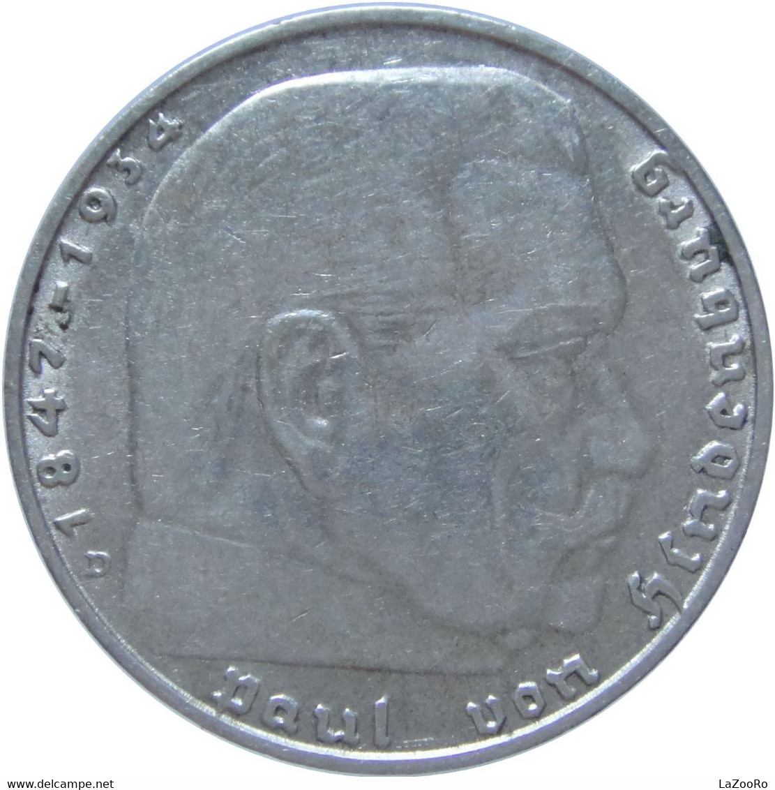 LaZooRo: Germany 2 Mark 1937 D XF - Silver - 2 Reichsmark