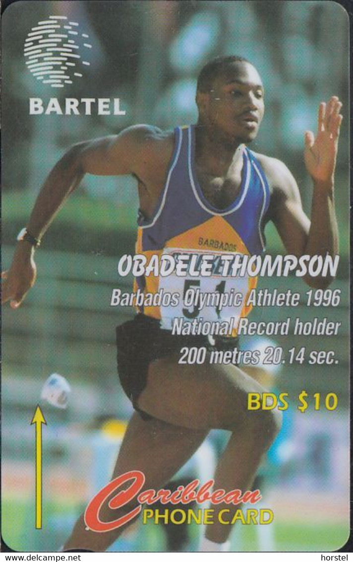 Barbados - BAR-125B - Olympic Athlete 1996 - Obadele Thompson - Barbados (Barbuda)