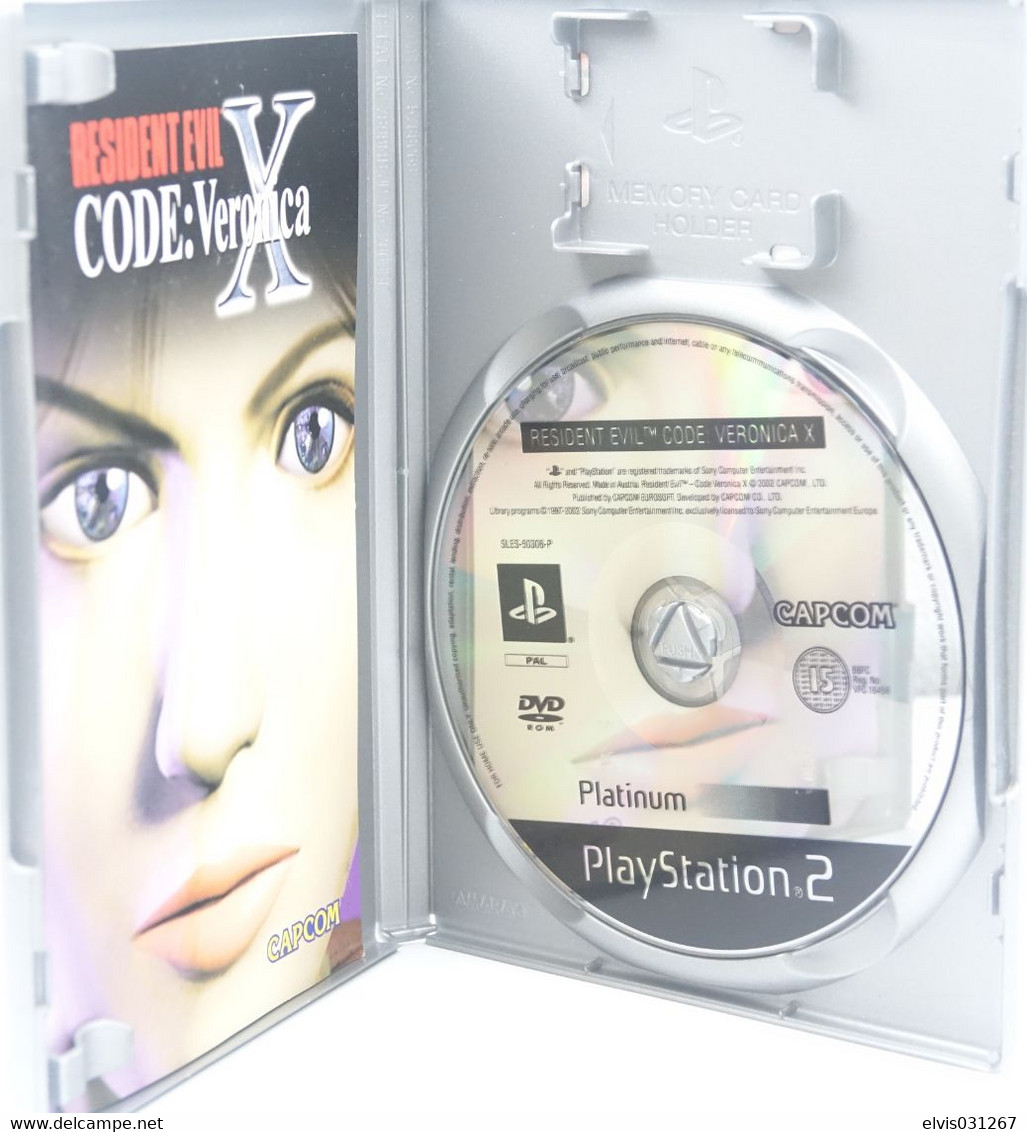 SONY PLAYSTATION TWO 2 PS2 : RESIDENT EVIL X : CODE VERONICA PLATINUM - CAPCOM - Playstation 2