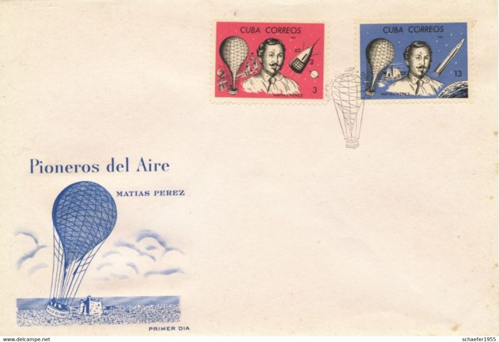 Cuba, Kuba 1965 FDC + Stamps Pioneros Del Aire - America Del Nord