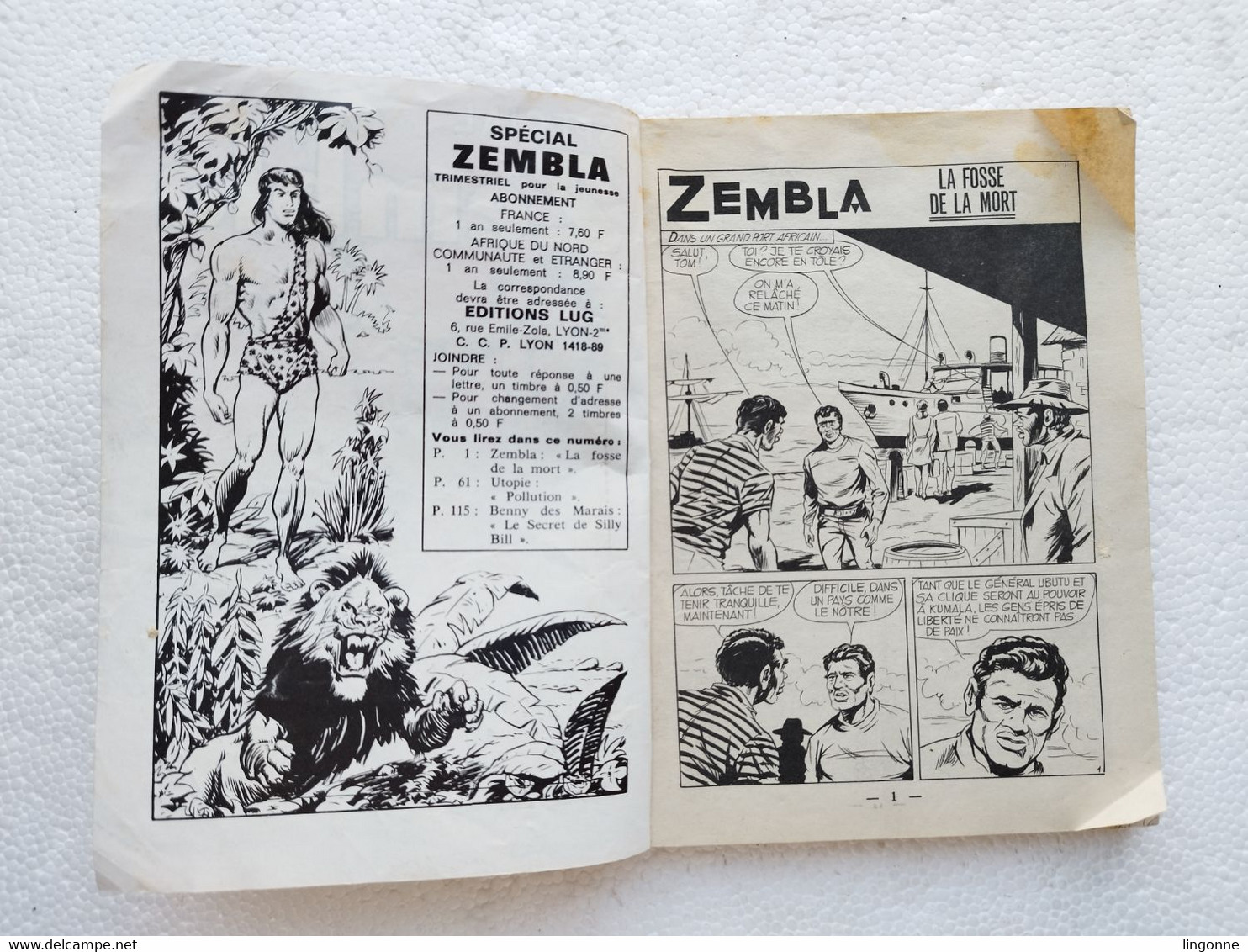 Spécial ZAMBLA Numéro 36 - 1973 - Zembla