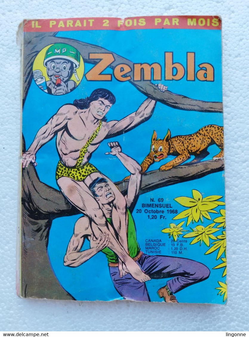 ZAMBLA Numéro 69 - Éditions LUG - 1968 - Zembla